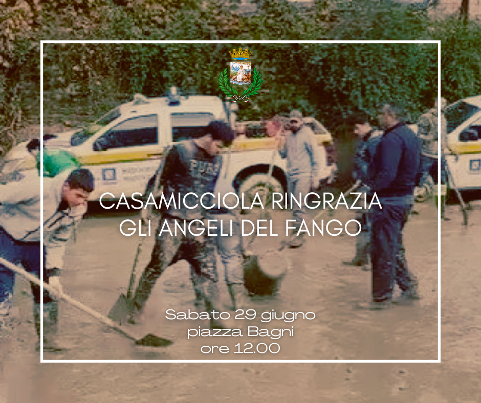 SABATO CASAMICCIOLA RINGRAZIA GLI ANGELI DEL FANGO