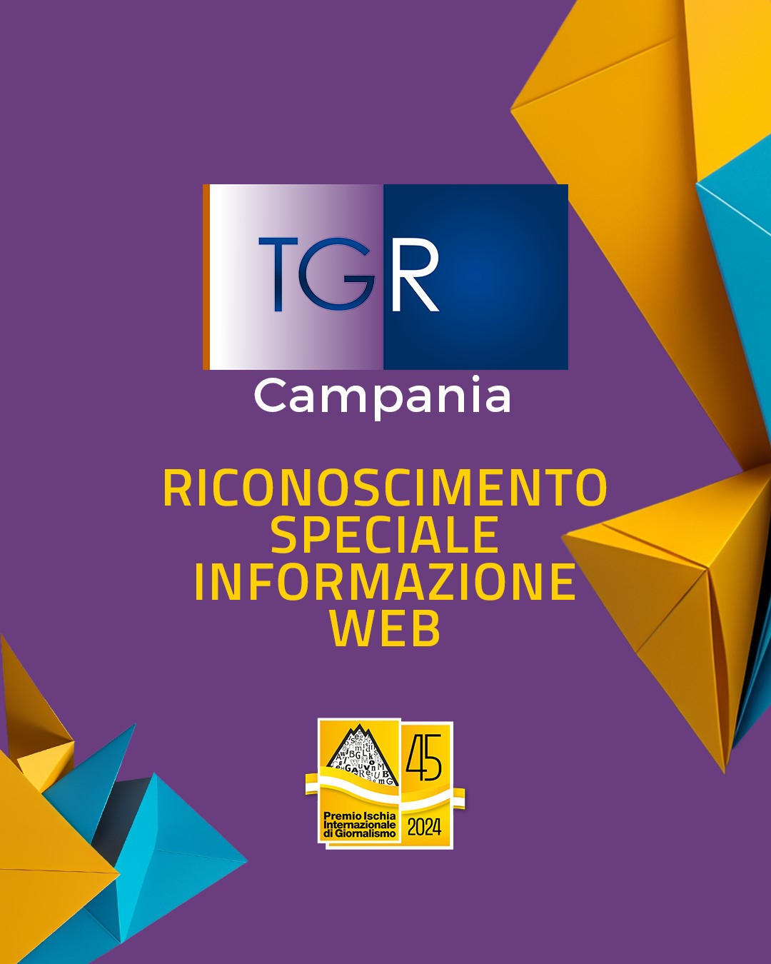 GIORNALISTI, DOMANI AL VIA IL PREMIO ISCHIA. ASSEGNATO ALLA Tgr CAMPANIA IL PREMIO SPECIALE PER L’INFORMAZIONE WEB