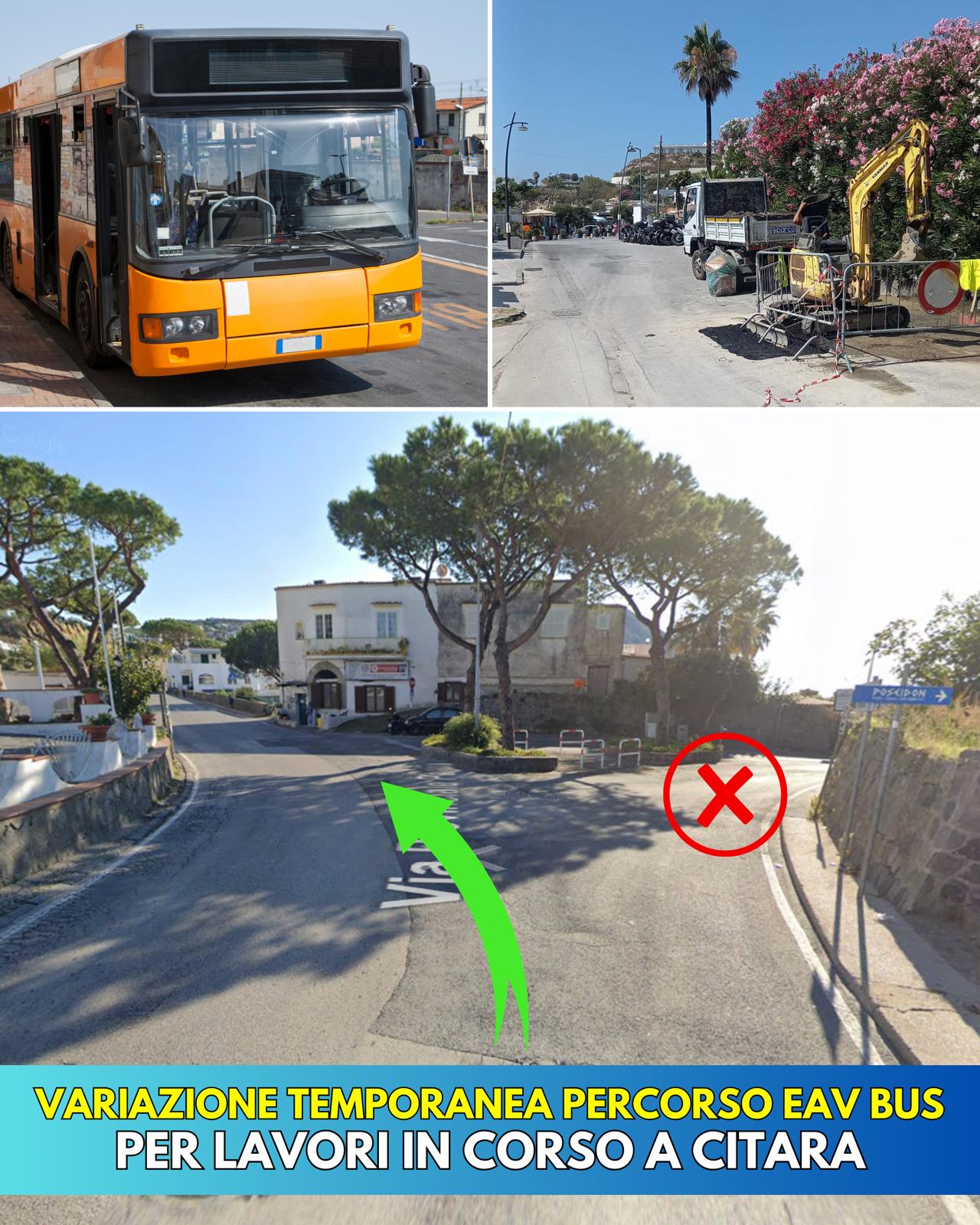 VARIAZIONE TEMPORANEA PERCORSO BUS PER GUASTO A CITARA