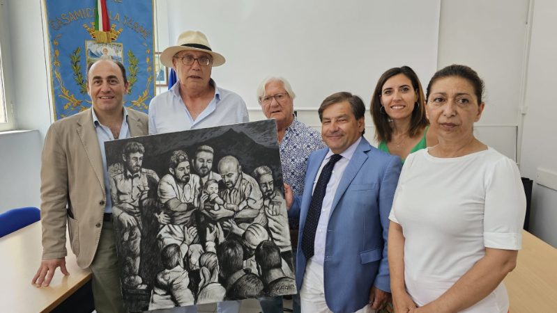 UN QUADRO DI ISABETTINI DONATO A CASAMICCIOLA DAL COMUNE DI POZZUOLI