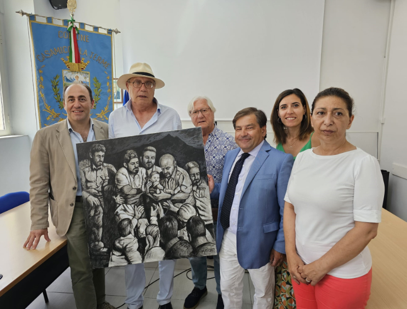 UN QUADRO DI ISABETTINI DONATO A CASAMICCIOLA DAL COMUNE DI POZZUOLI