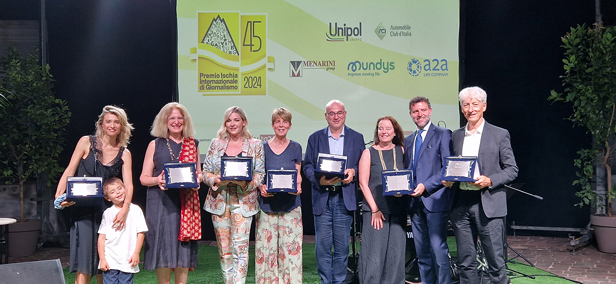 CONSEGNATI I PREMI PER LA 45° EDIZIONE DEL PREMIO ISCHIA DI GIORNALISMO