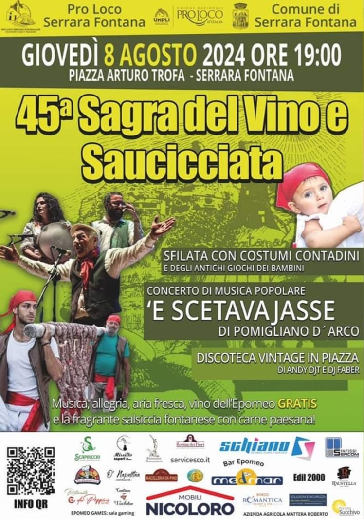 𝟒𝟓ª 𝐒𝐀𝐆𝐑𝐀 𝐃𝐄𝐋 𝐕𝐈𝐍𝐎 𝐄 𝐒𝐀𝐔𝐂𝐈𝐂𝐂𝐈𝐀𝐓𝐀