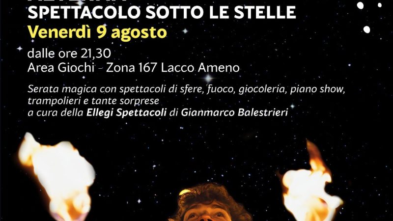 “ÆTERNA”, SPETTACOLO SOTTO LE STELLE CHE ILLUMINERÀ L’AREA DEDICATA A CAROSELLO A LACCO AMENO E NOTTE SUL MARE