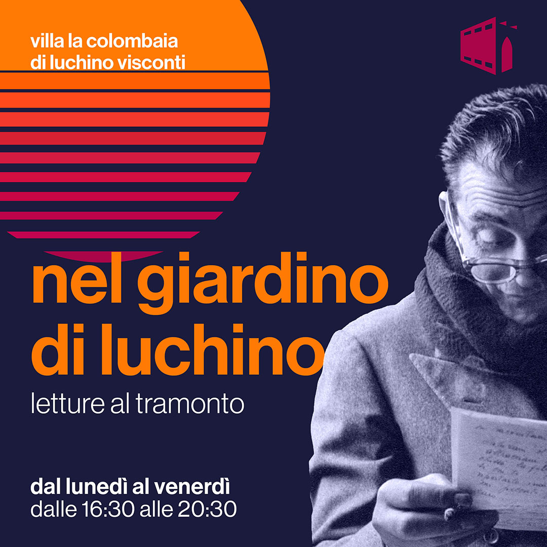NEL GIARDINO DI LUCHINO: LETTURE AL TRAMONTO E READING PARTY DA LUNEDÌ 26 AGOSTO