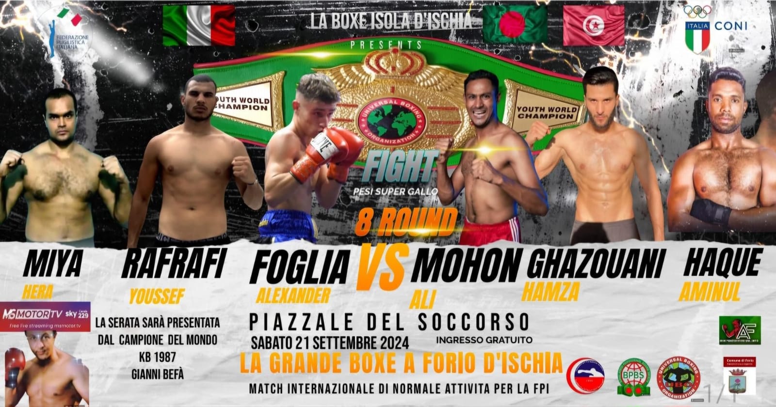 LA GRANDE BOX A FORIO IL 21 SETTEMBRE AL SOCCORSO