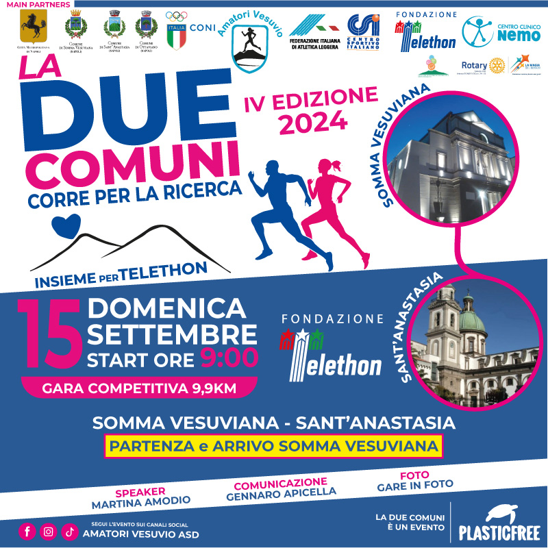 “LA DUE COMUNI, INSIEME PER TELETHON”