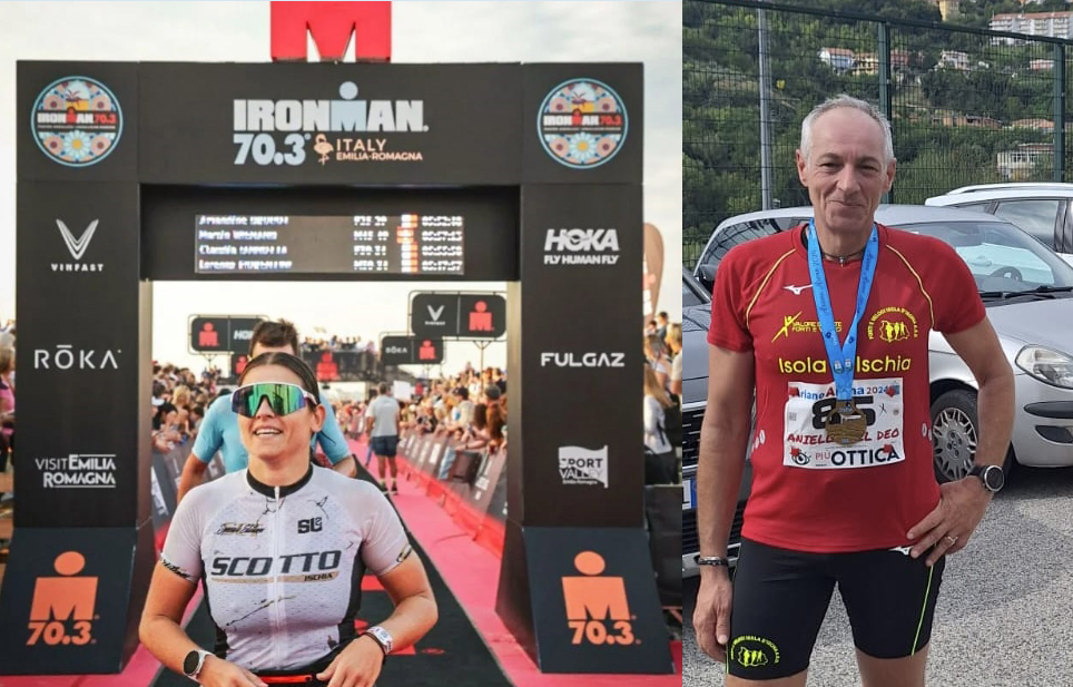 FORTI E VELOCI E CICLISCOTTO TRIATHLON, DOMENICA DI GRANDI SODDISFAZIONI PER DEL DEO E IANNOTTA