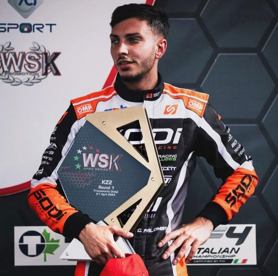 IL PILOTA NAPOLETANO GIUSEPPE PALOMBA CONQUISTA IL TITOLO DI CAMPIONE DEL MONDO DELLA CATEGORIA KZ