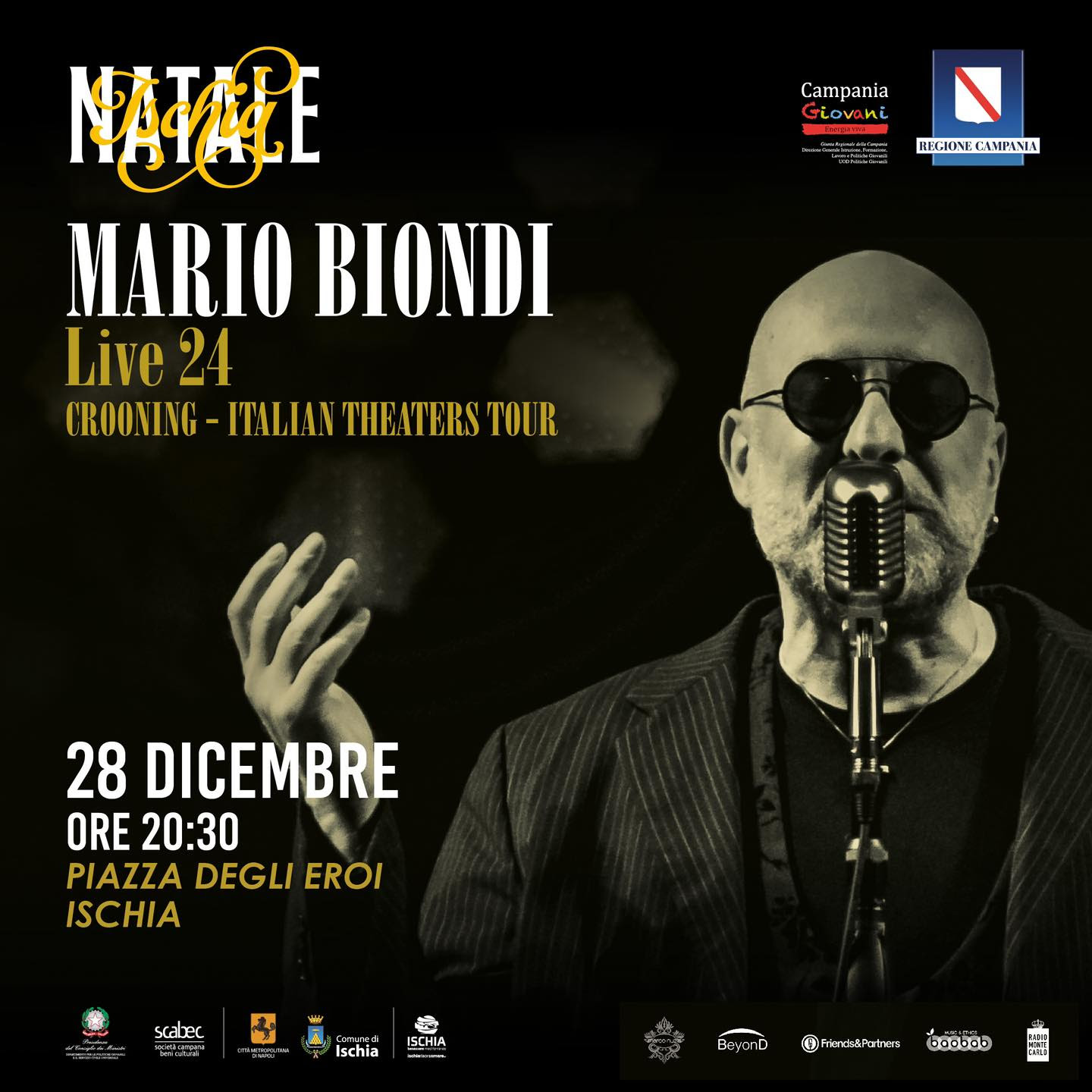 QUESTA SERA MARIO BIONDI IN CONCERTO GRATUITO A ISCHIA
