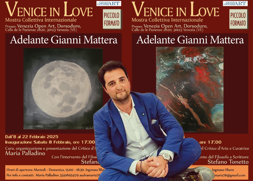 GIANNI ADELANTE MATTERA IN MOSTRA A VENEZIA
