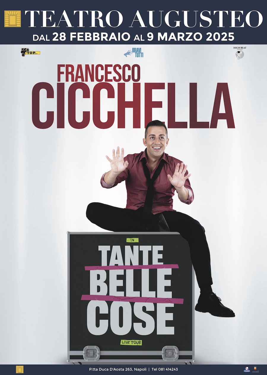 Francesco Cicchella in scena al Teatro Augusteo
