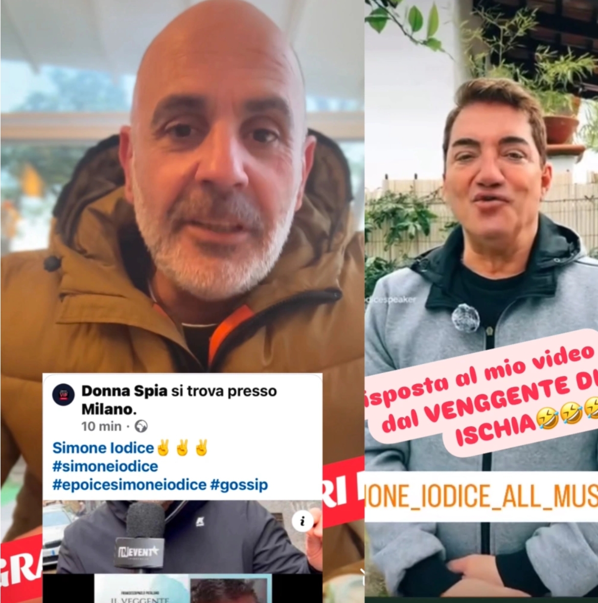 IL VEGGENTE DI ISCHIA CONTRO L’ESPERTO DI GOSSIP SIMONE IODICE