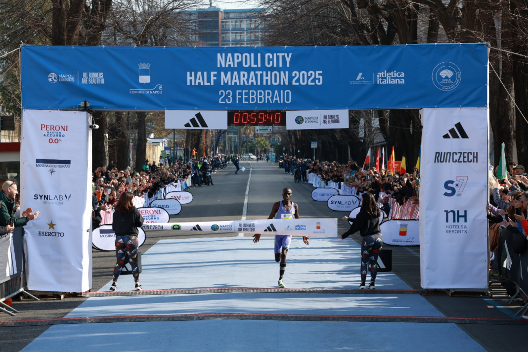La Napoli City Half Marathon parla keniano: trionfo di Emmanuel Wafula e Sheila Jerotich (video)