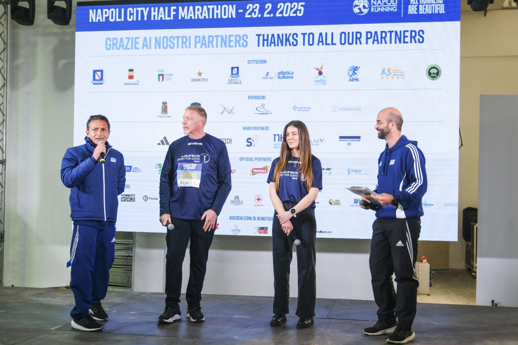 Boris Becker testimonial della Napoli City Half Marathon: oltre 1200 persone