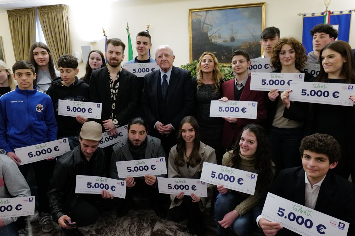 LA REGIONE CAMPANIA PREMIA I GIOVANI DI TALENTO