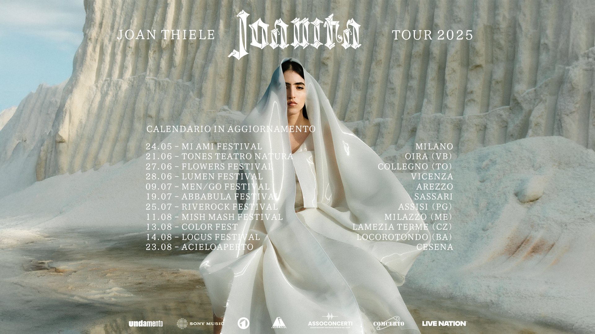 JOAN THIELE ANNUNCIA 4 NUOVE DATE PER IL JOANITA TOUR 2025