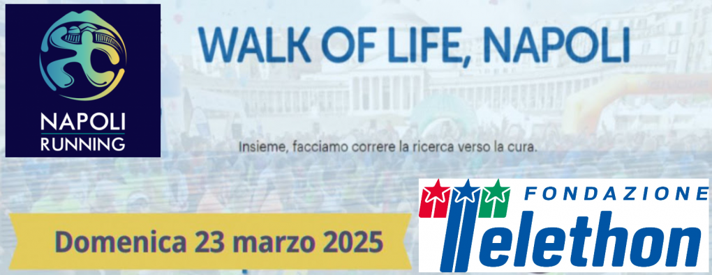 PRESENTATA FONDAZIONE TELETHON WALK OF LIFE A NAPOLI