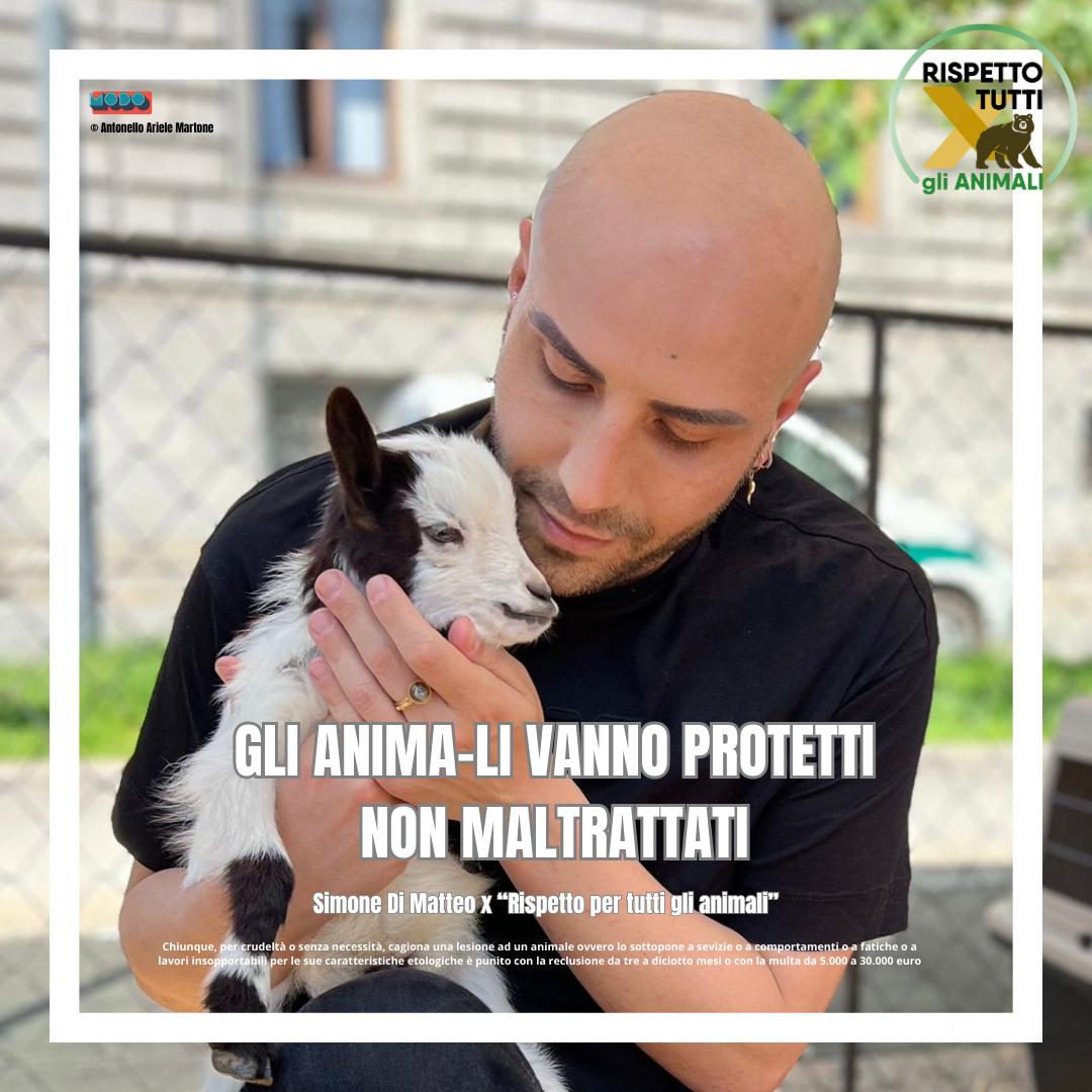 SIMONE DI MATTEO LANCIA LA CAMPAGNA ANIMALISTA PER LE FESTE DI PASQUA