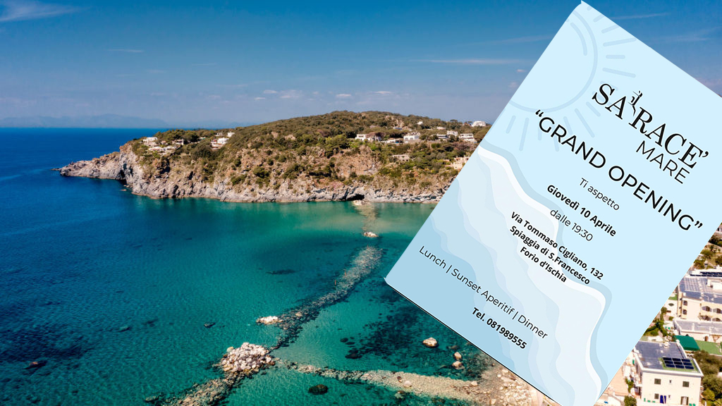 “SARACÈ MARE” APRE LE PORTE A FORIO: UN NUOVO LOCALE SULLA BAIA DI SAN FRANCESCO