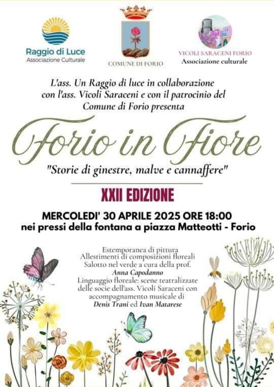FORIO IN FIORE: STORIE DI GINESTRE, MALVE E CANNAFFERE