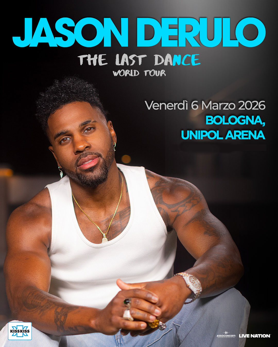 JASON DERULO A BOLOGNA PER “THE LAST DANCE WORLD TOUR”