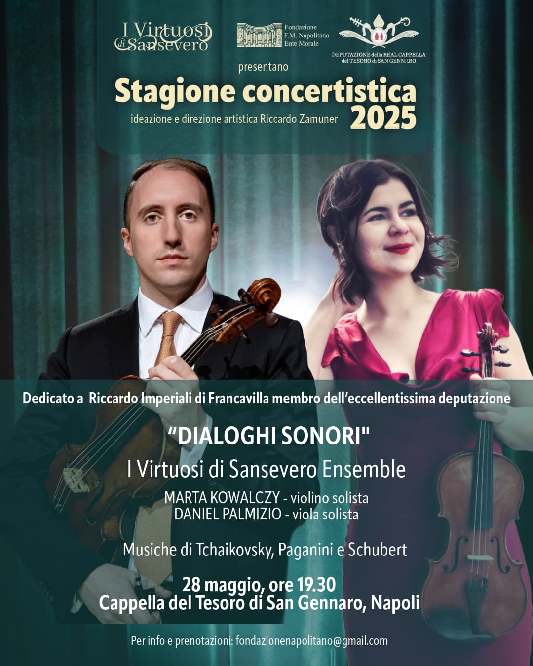 I VIRTUOSI DI SANSEVERO IN CONCERTO ALLA CAPPELLA DEL TESORO DI SAN GENNARO