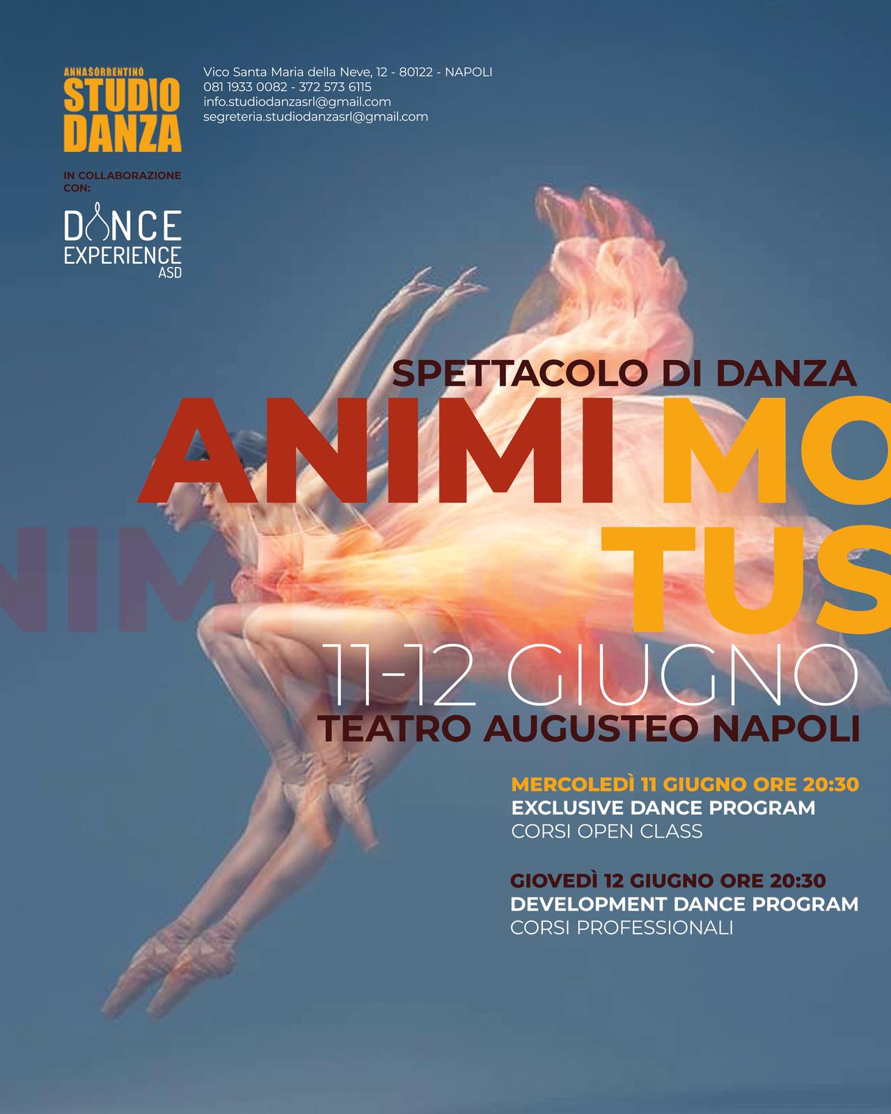 LA DANZA “ANIMI MOTUS” SI FA VOCE Al TEATRO AUGUSTEO