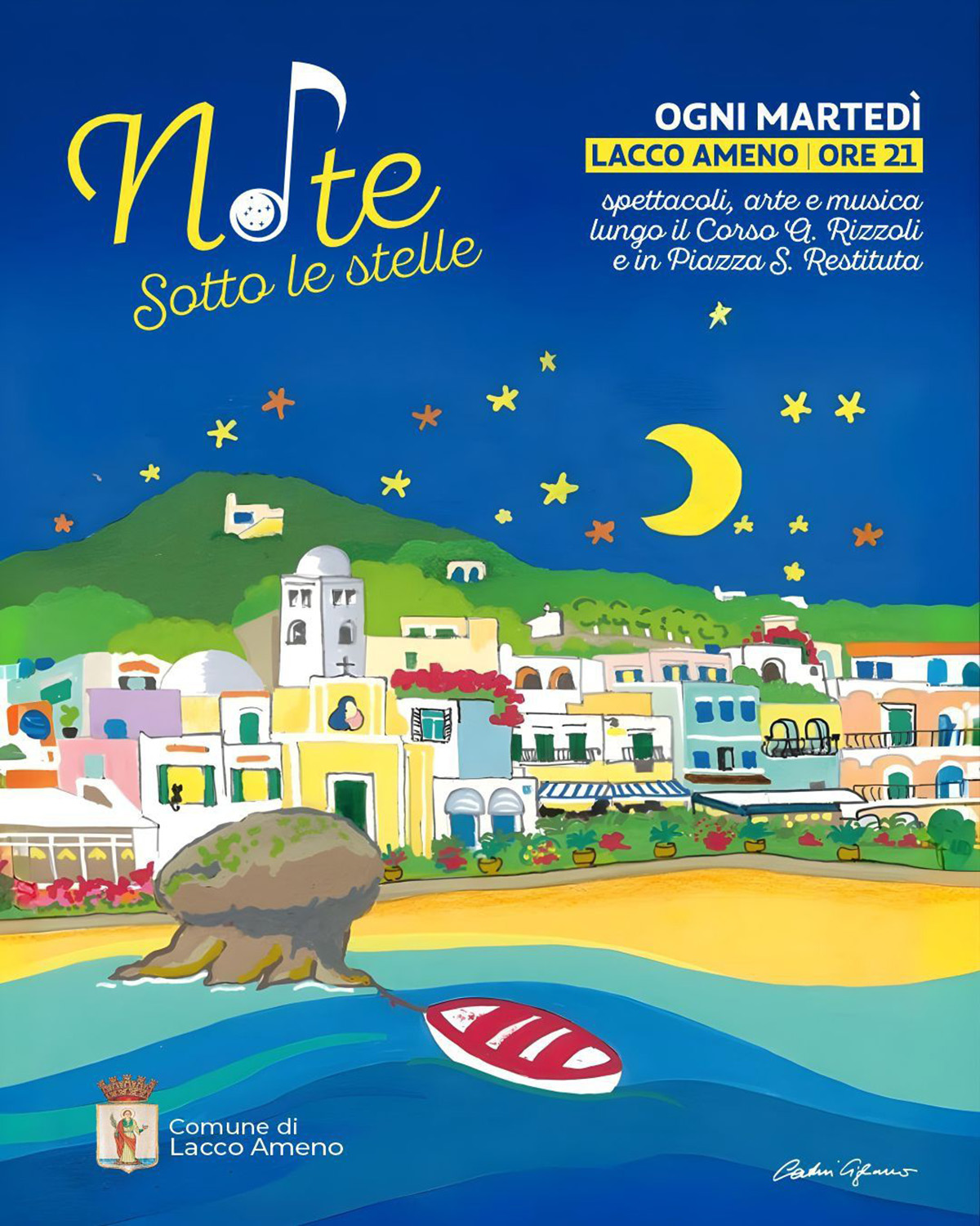 NOTE SOTTO LE STELLE: MAGIA, MUSICA E MODA ILLUMINANO LE SERATE DEI MARTEDÌ DI LACCO AMENO!