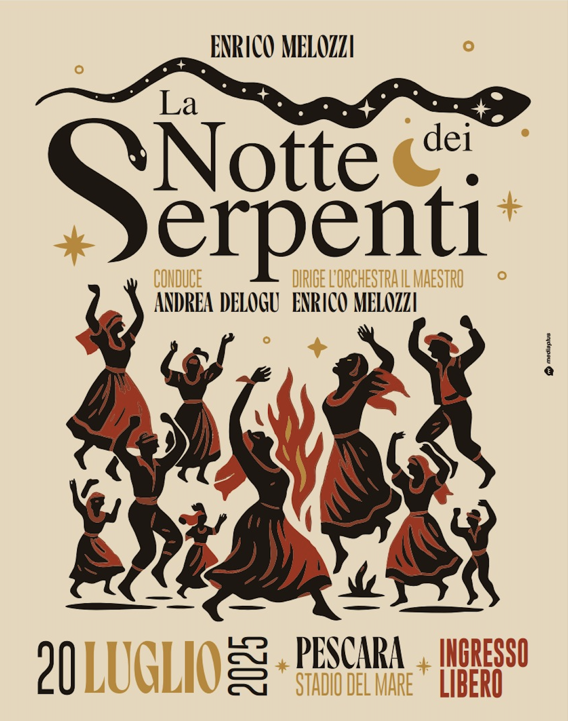 GLI OSPITI DE “LA NOTTE DEI SERPENTI” DEL CONCERTONE TARGATO  MAESTRO ENRICO MELOZZI