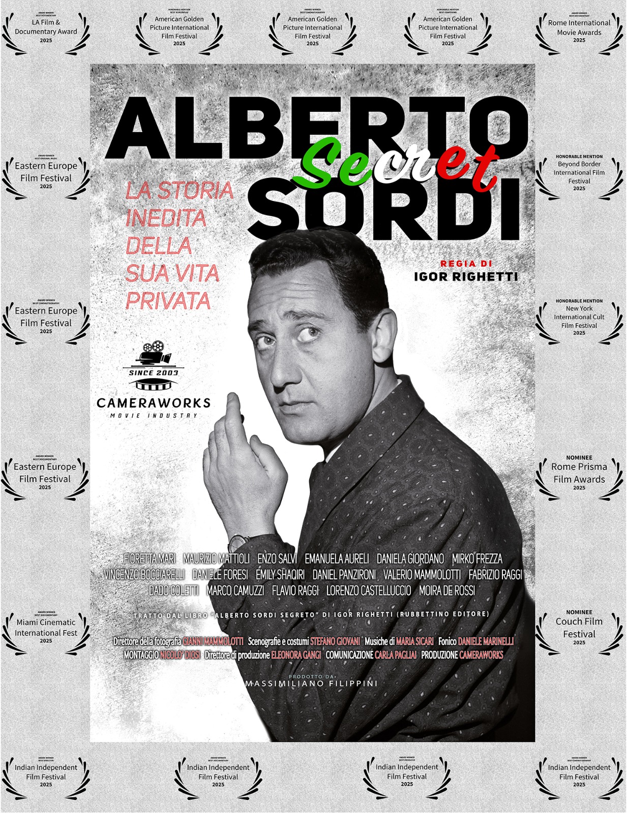 IL PLURIPREMIATO DOCUFILM “ALBERTO SORDI SECRET” DI IGOR RIGHETTI ALL’ISCHIA GLOBAL FESTIVAL