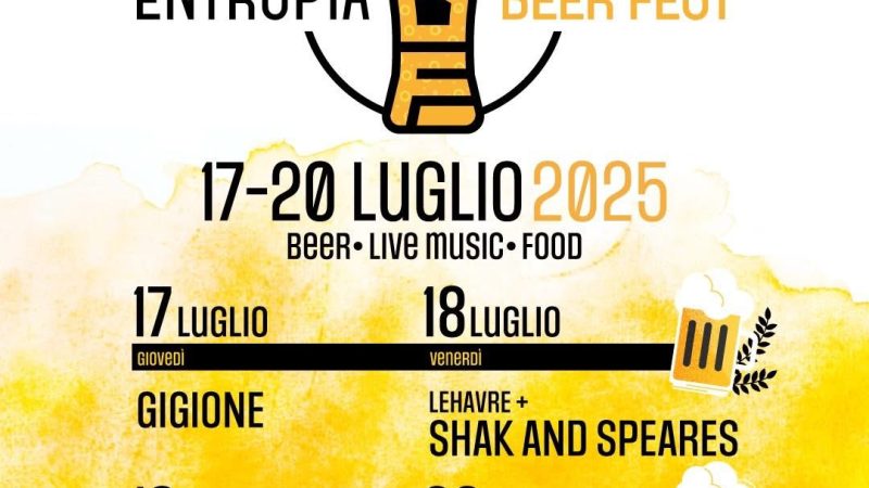 E’ TUTTO PRONTO PER L’ENTROPIA BEER FEST