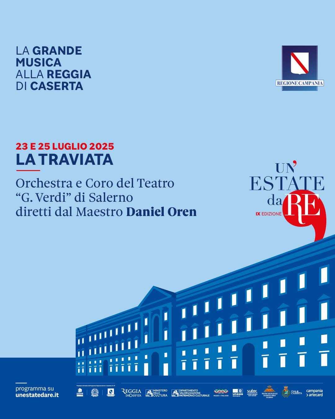 IL MAESTRO DANIEL OREN E LA TRAVIATA IN SCENA ALLA REGGIA DI CASERTA