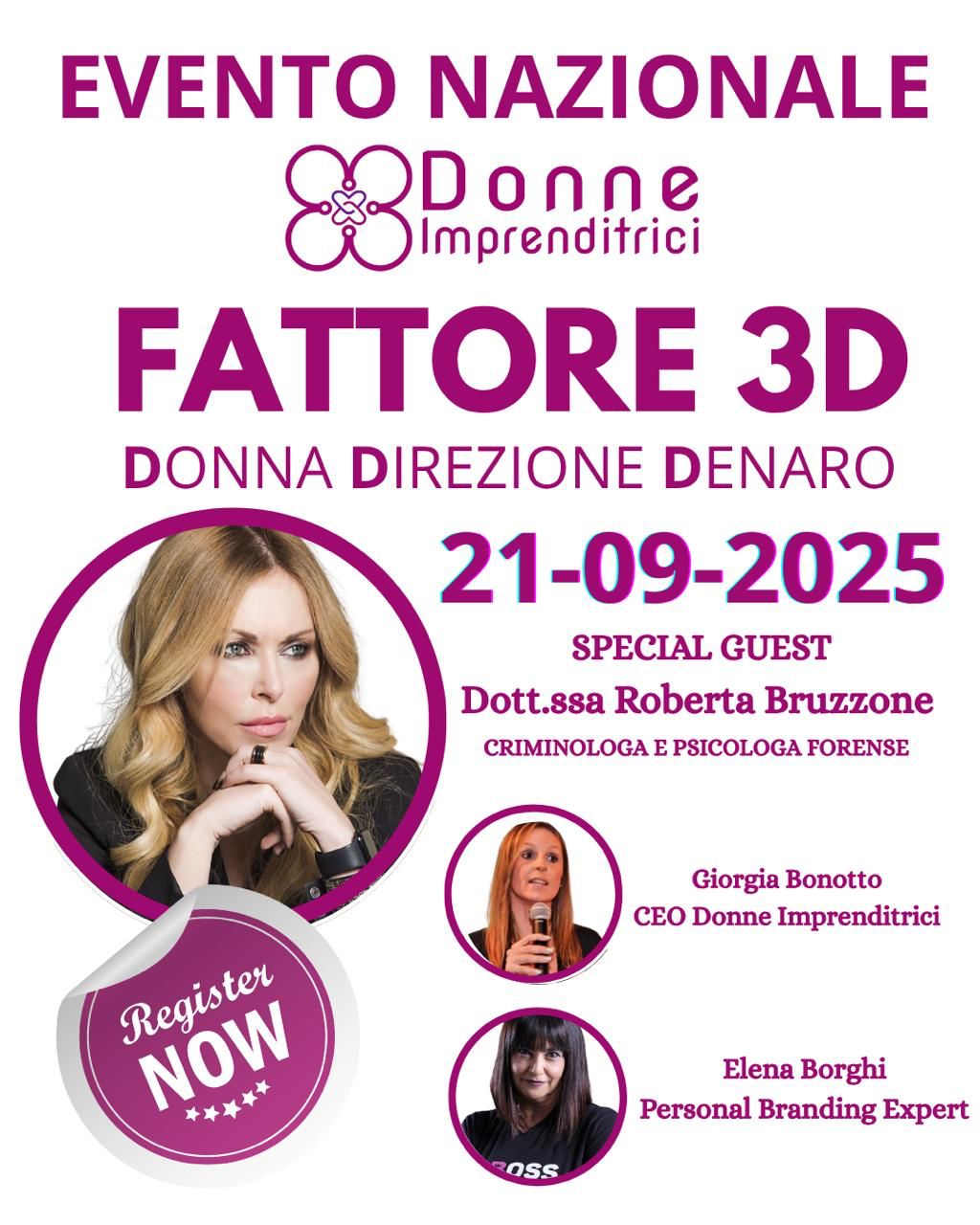 EVENTO NAZIONALE DONNE IMPRENDITRICI 2025: NETWORKING, FORMAZIONE E ISPIRAZIONE FEMMINILE A 360°