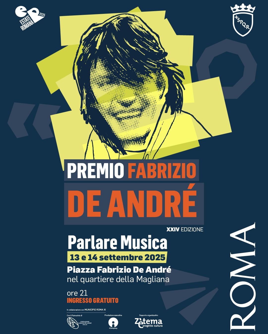 PREMIO FABRIZIO DE ANDRÉ PARLARE MUSICA PROSSIMAMENTE A ROMA