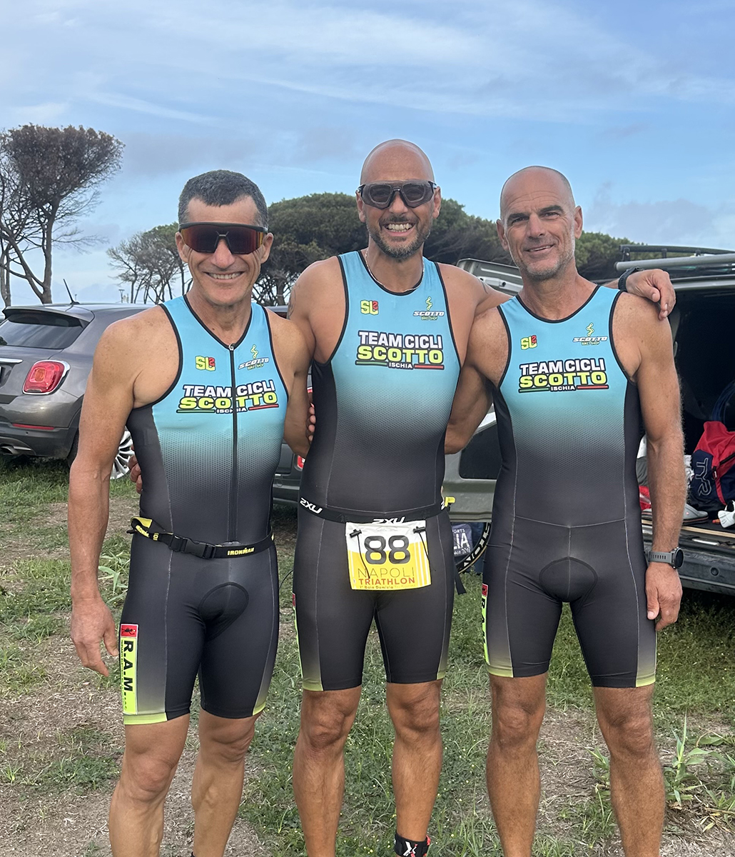 TRIATHLON SPRINT DI BAIA DOMIZIA CON I TRIATLETI ISOLANI DI MAIO, RUOPOLI E SCANDIUZZI
