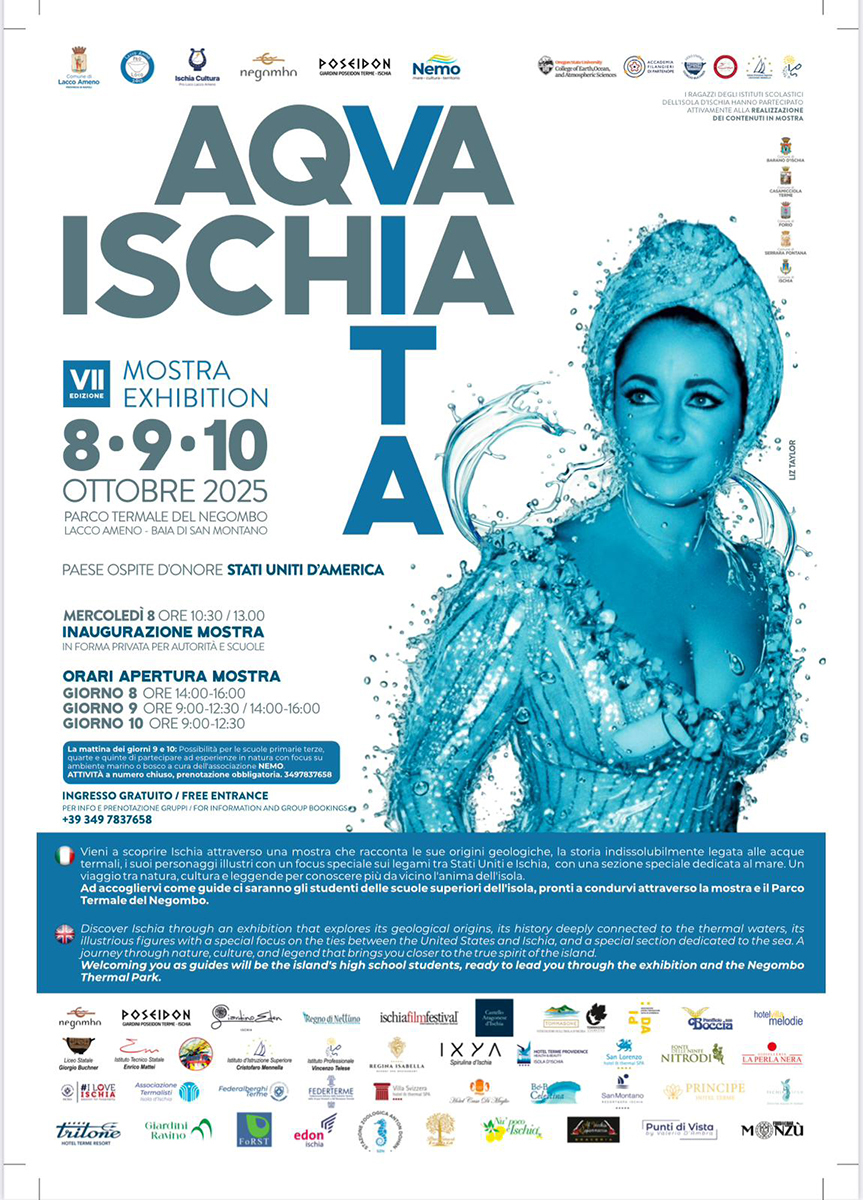 ISCHIA ACCOGLIE L’AMERICA: GLI STATI UNITI OSPITI D’ONORE ALLA MOSTRA INTERNAZIONALE “AQVA ISCHIA VITA”