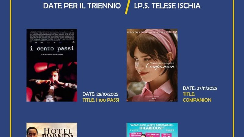 CINEFORUM PRESSO L’ISTITUTO VINCENZO TELESE