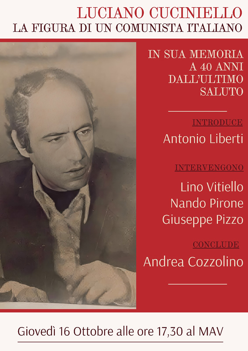 LUCIANO CUCINIELLO: A 40 ANNI DALLA SCOMPARSA