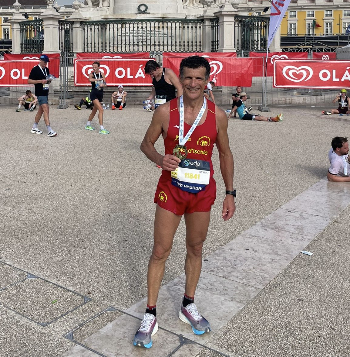 FORTI E VELOCI, A LISBONA MICHELANGELO DI MAIO CONCLUDE LA SUA 31MA MARATONA