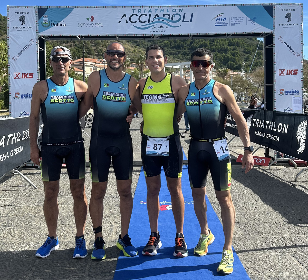 TEAM CICLISCOTTO TRIATHLON ISCHIA, AD ACCIAROLI CON UN ESORDIO ED UN PODIO
