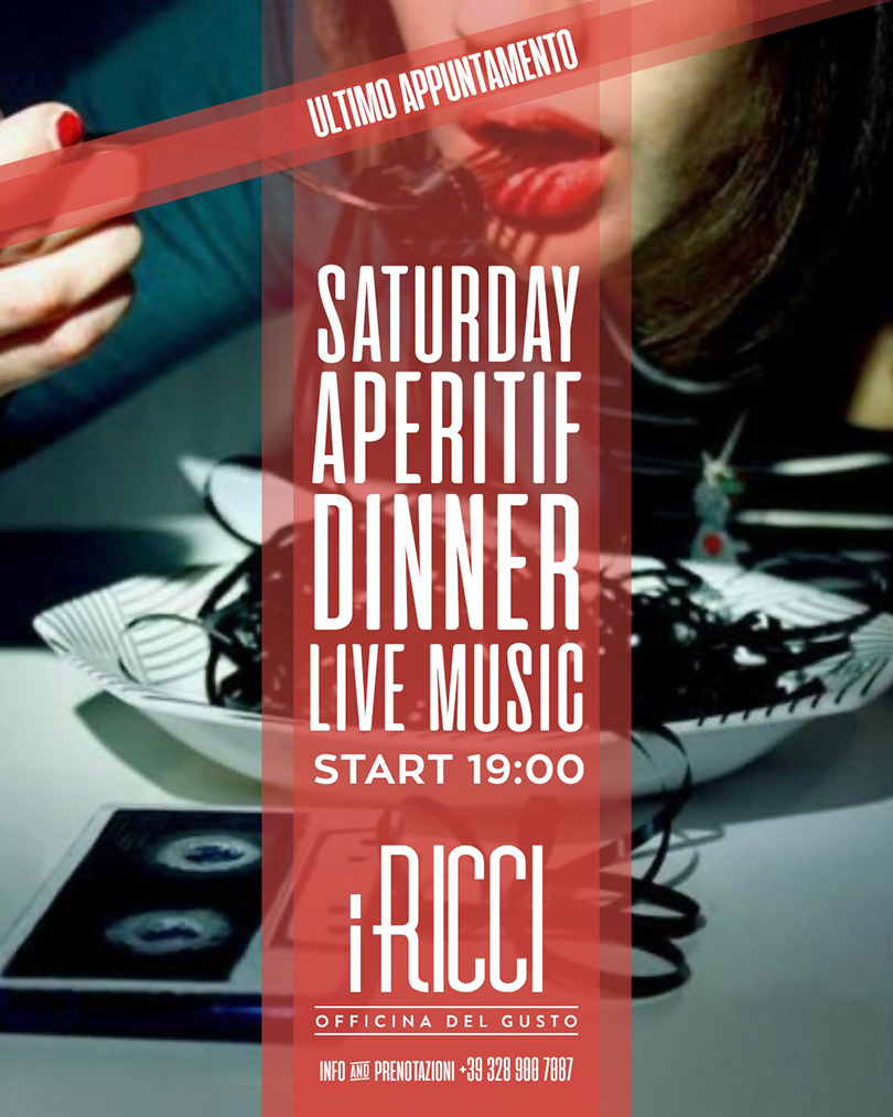 L’ULTIMO BRINDISI DELL’AUTUNNO A “I RICCI-OFFICINA DEL GUSTO”. SABATO 18 OTTOBRE L’ULTIMO INCONTRO CON VALERIO SGARRA E CAFÈ RITAL