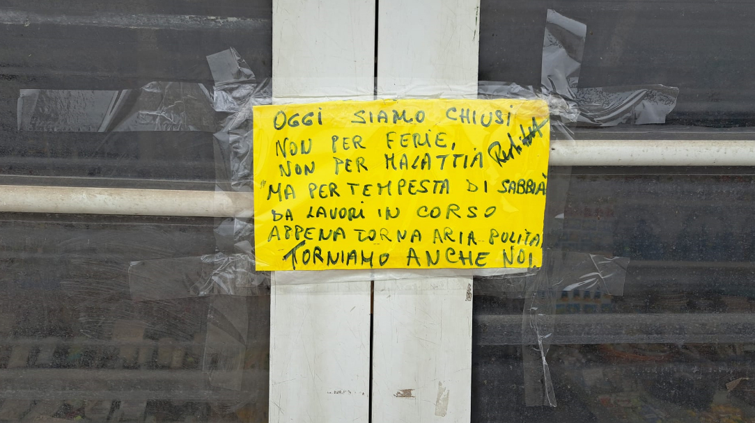 LAVORI INFINITI A LACCO AMENO. I COMMERCIANTI SI SENTONO OSTAGGI DI QUESTE LUNGAGGINI