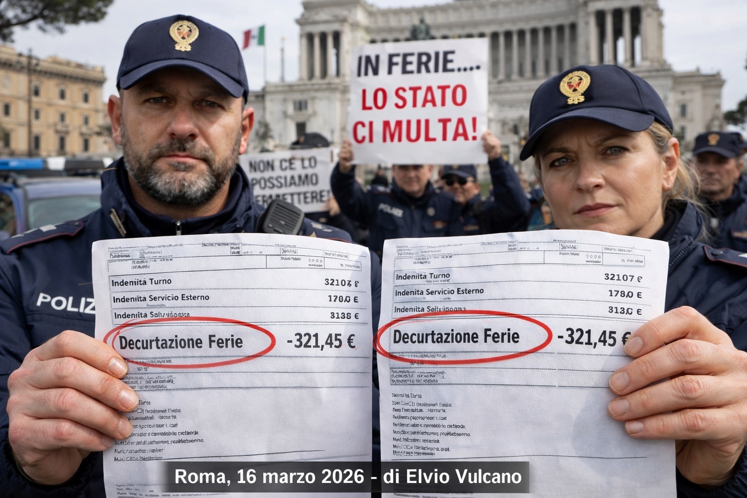 POLIZIA DI STATO, IL PARADOSSO DELLE FERIE: SE TI RIPOSI, LO STATO TI “MULTA”