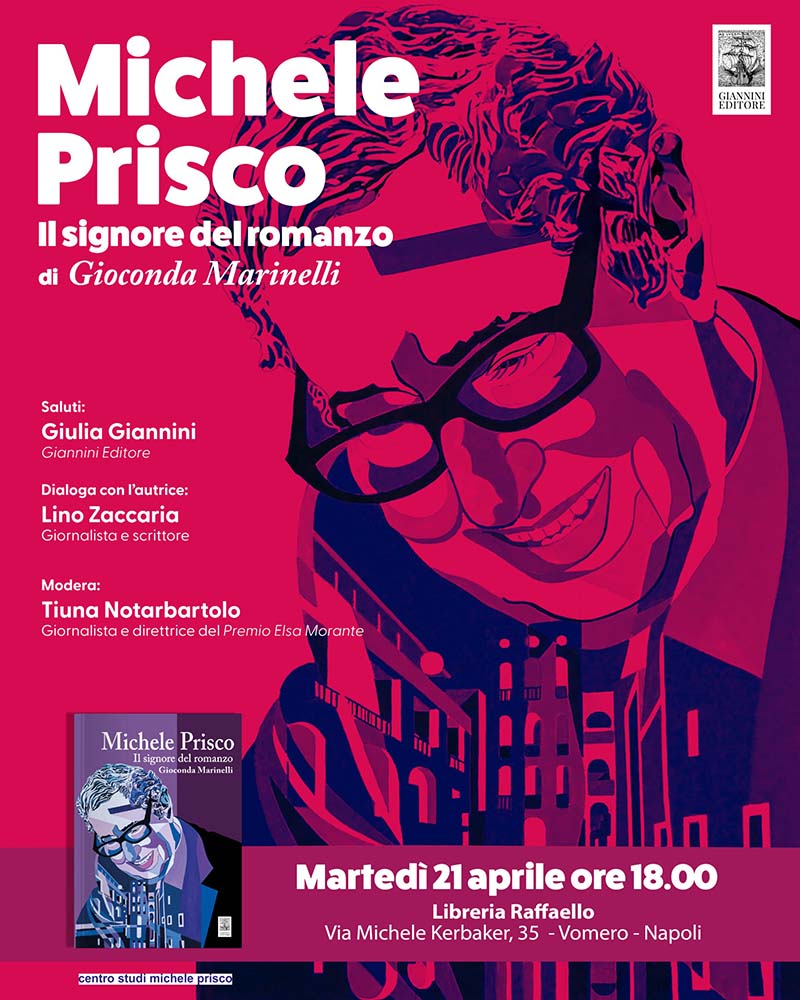 OMAGGIO A MICHELE PRISCO, GIOCONDA MARINELLI PRESENTA IL NUOVO LIBRO ALLA LIBRERIA RAFFAELLO