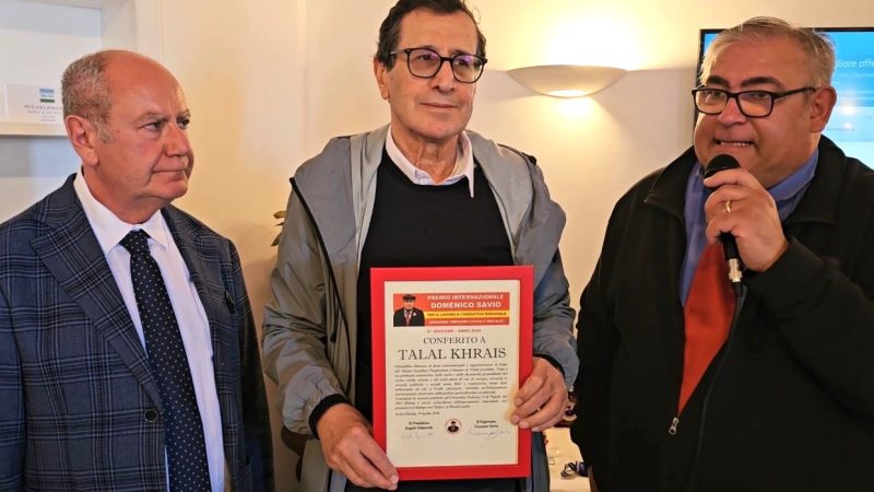 5^ EDIZIONE DEL PREMIO “DOMENICO SAVIO”, RICONOSCIMENTO AL GIORNALISTA LIBANESE TALAL KHRAIS, CREATO UN PONTE DI PACE COL MEDIO ORIENTE