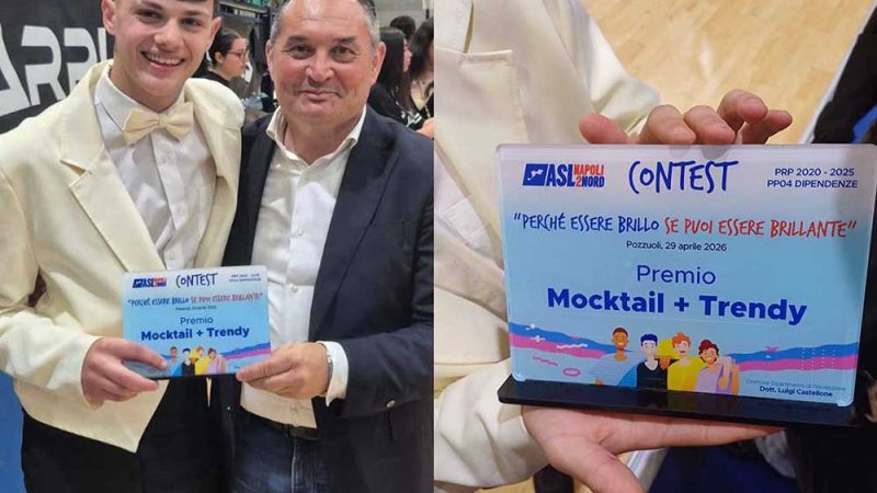 ARTURO MAZZELLA DEL TELESE VINCE IL CONCORSO DELL’ASL “PERCHÈ ESSERE BRILLO SE PUOI ESSERE BRILLANTE”