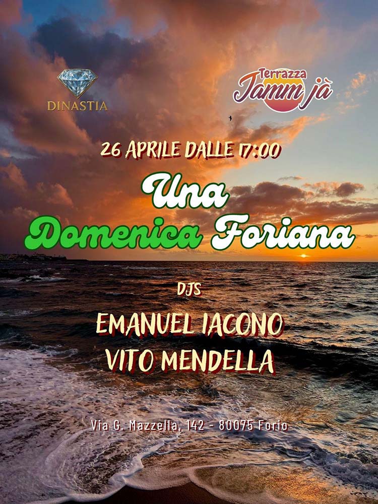 JAMM JA CHE HAI DA FARE DOMENICA 26 APRILE?