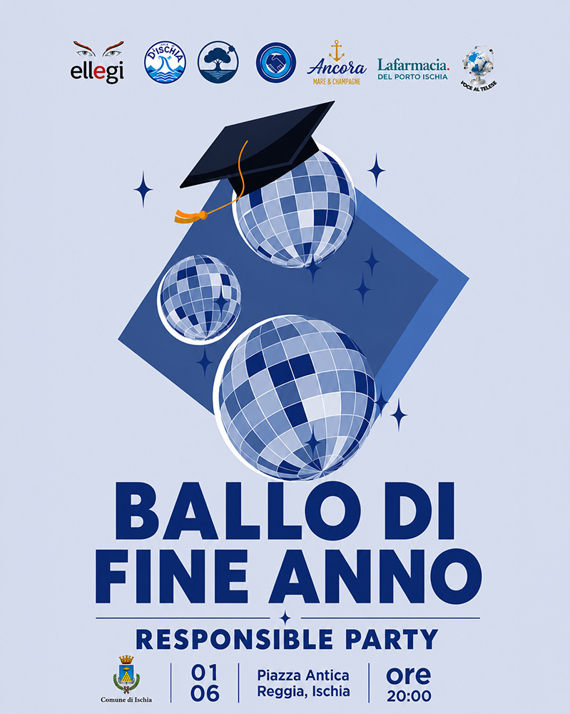 BALLO DI FINE ANNO IN PIAZZA ANTICA REGGIA: LUNEDÌ 1 GIUGNO LA FESTA DEGLI STUDENTI DELL’ISOLA
