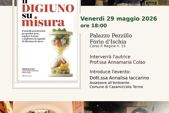 A FORIO LA PRESENTAZIONE DEL LIBRO “IL DIGIUNO SU MISURA”